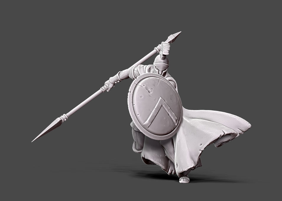 Spartan - Horace - 35mm scale 3D print model_7