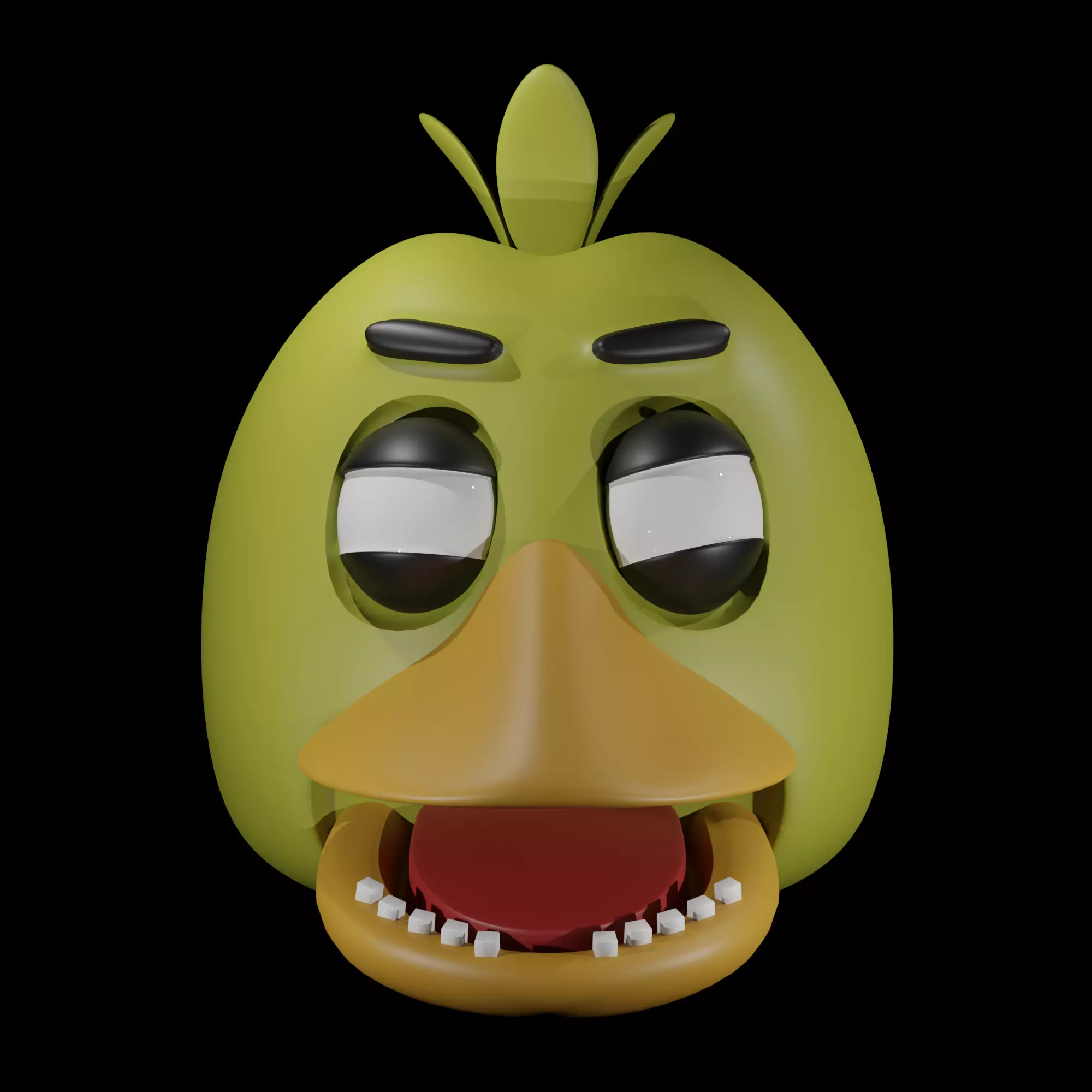 Chica Head 3D print model_0