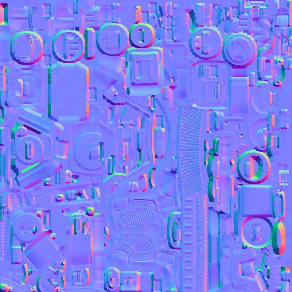 Dewalt Screwdriver Low-poly 3D model_10