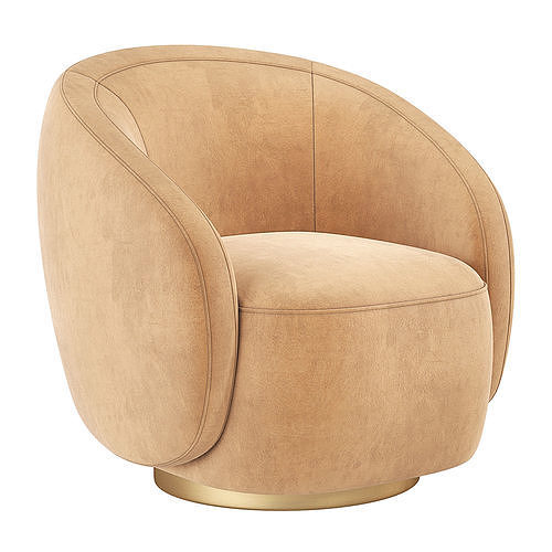 Kelly Wearstler Wetherly Swivel 3D model 4
