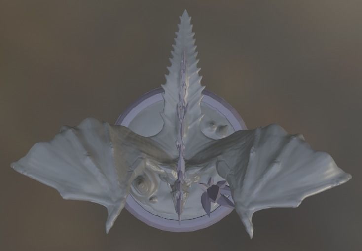 Dragon of Crystal 3D print model_2