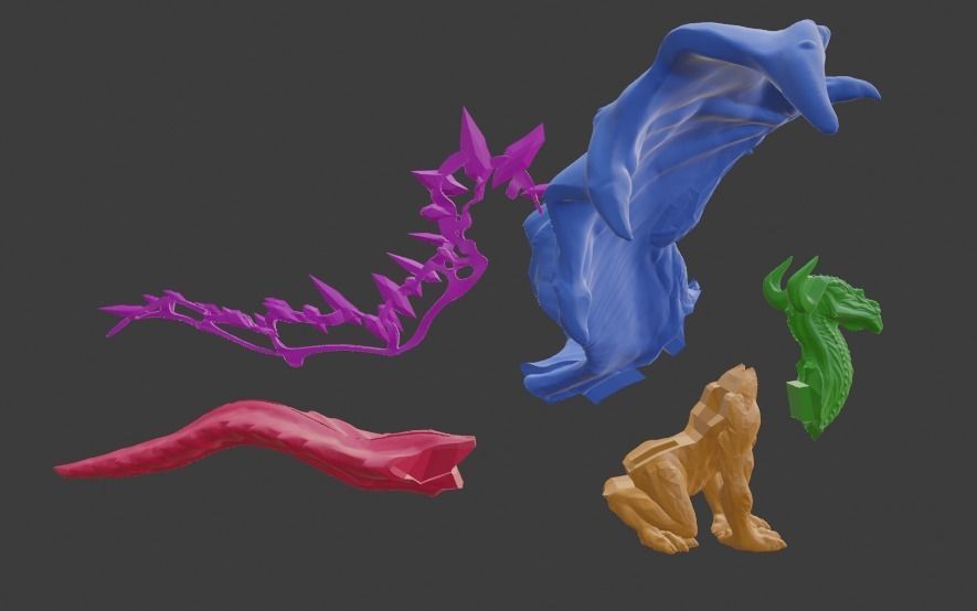 Dragon of Crystal 3D print model_6