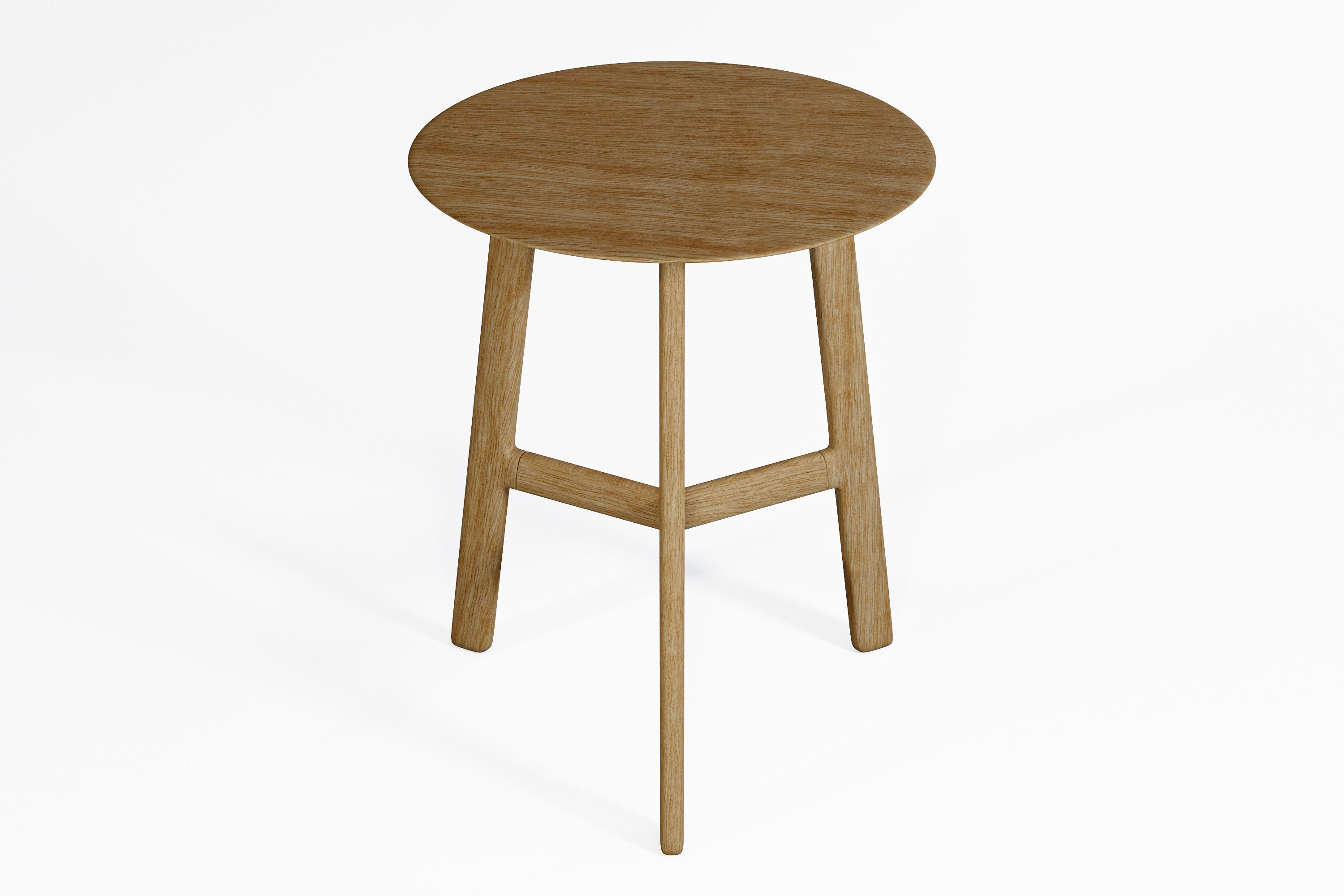 Small Wooden Table 3D model_9