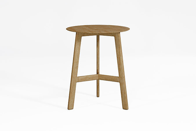 Small Wooden Table 3D model
