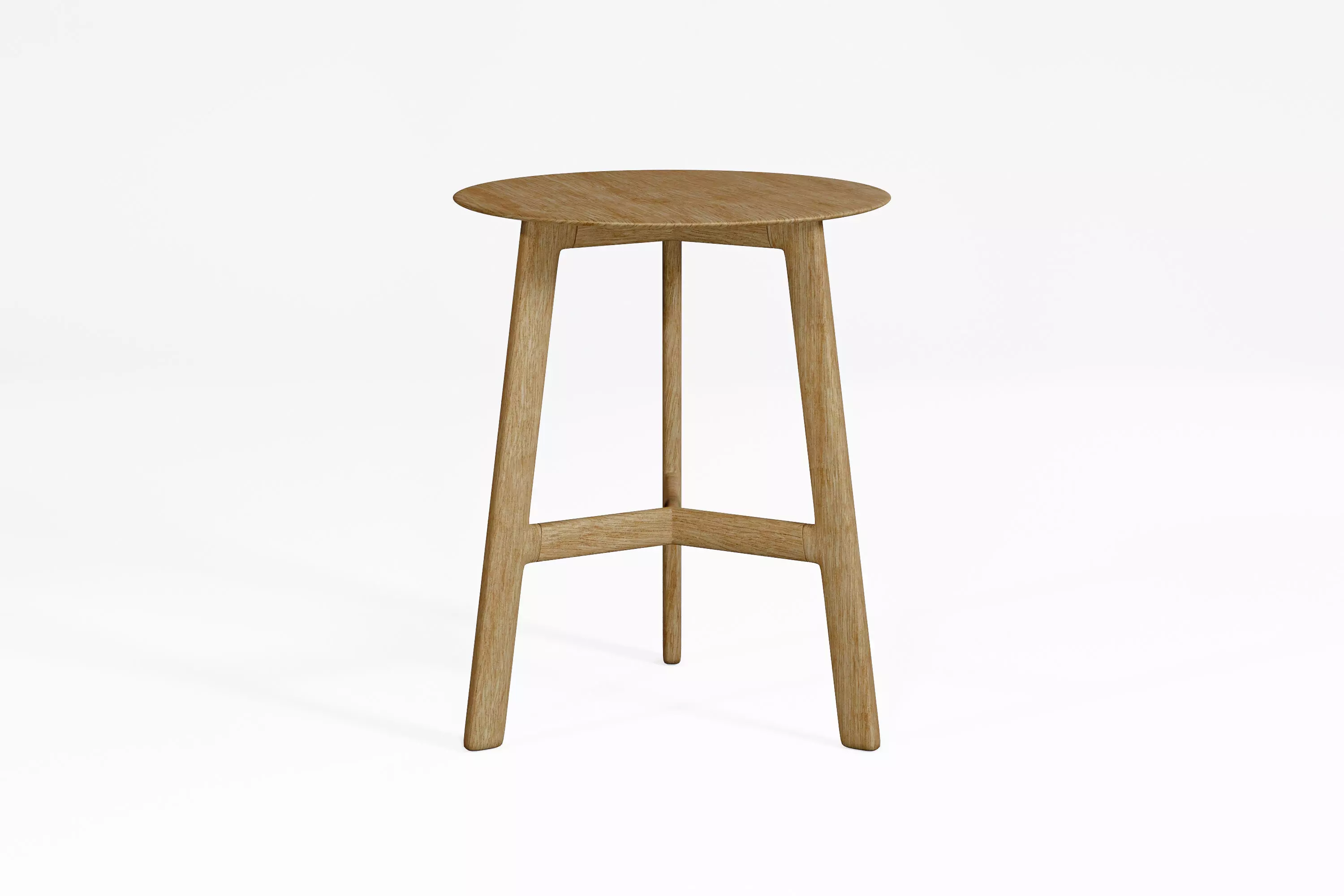 Small Wooden Table 3D model_0