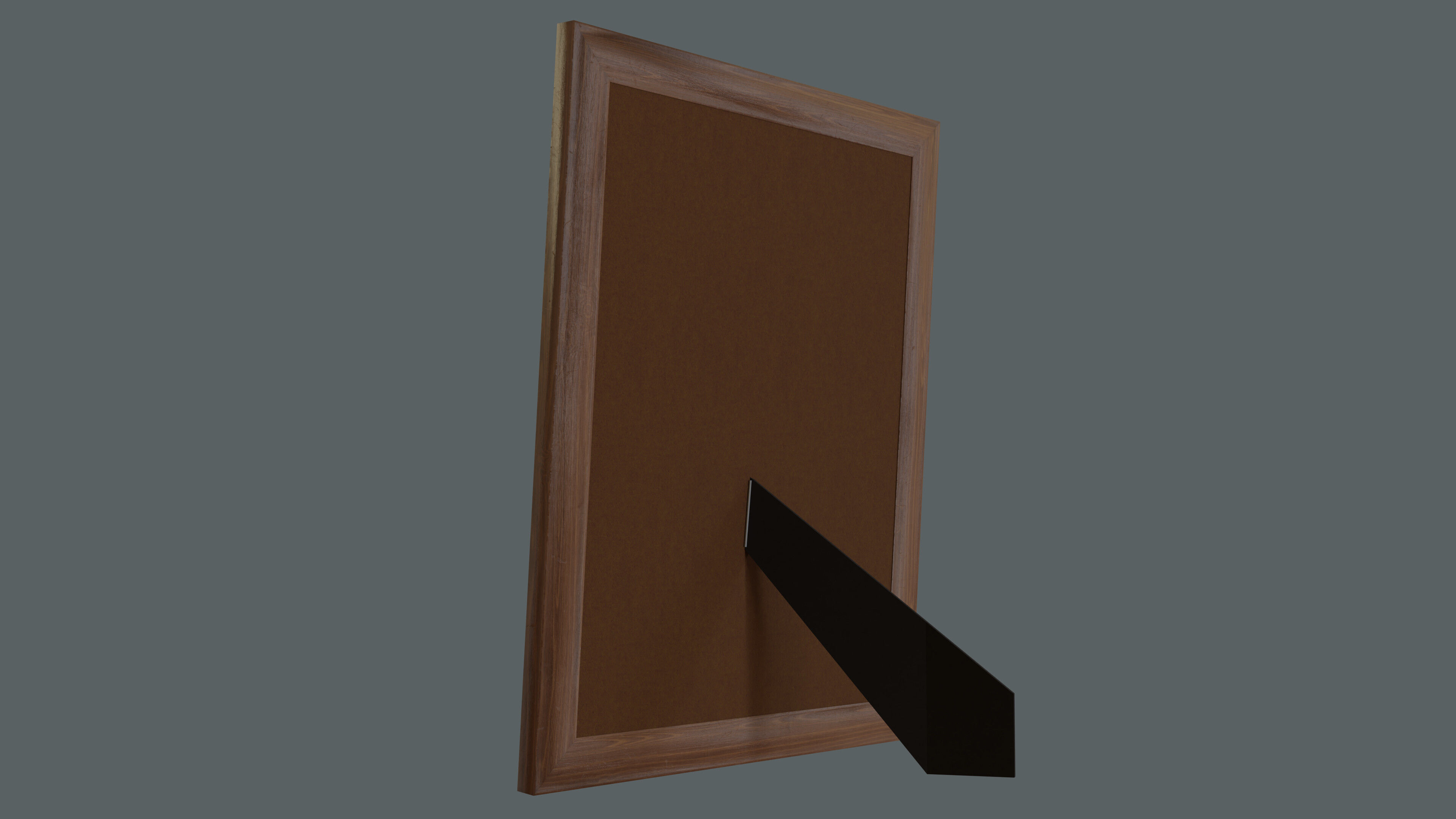 Wood Picture Frame - Standing Low-poly 3D model_11