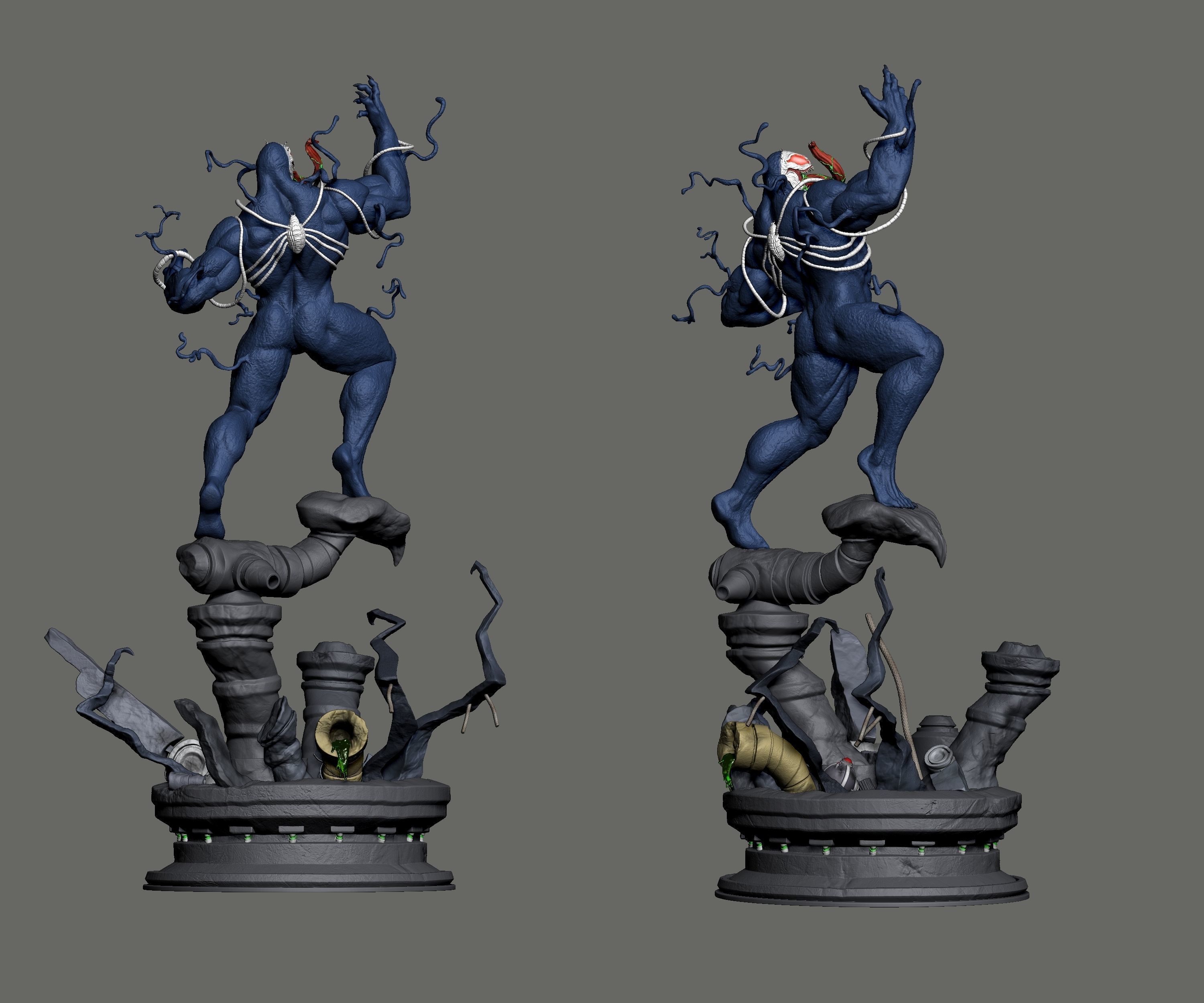 Venom 2099 - 3D Statue 3D print model_6