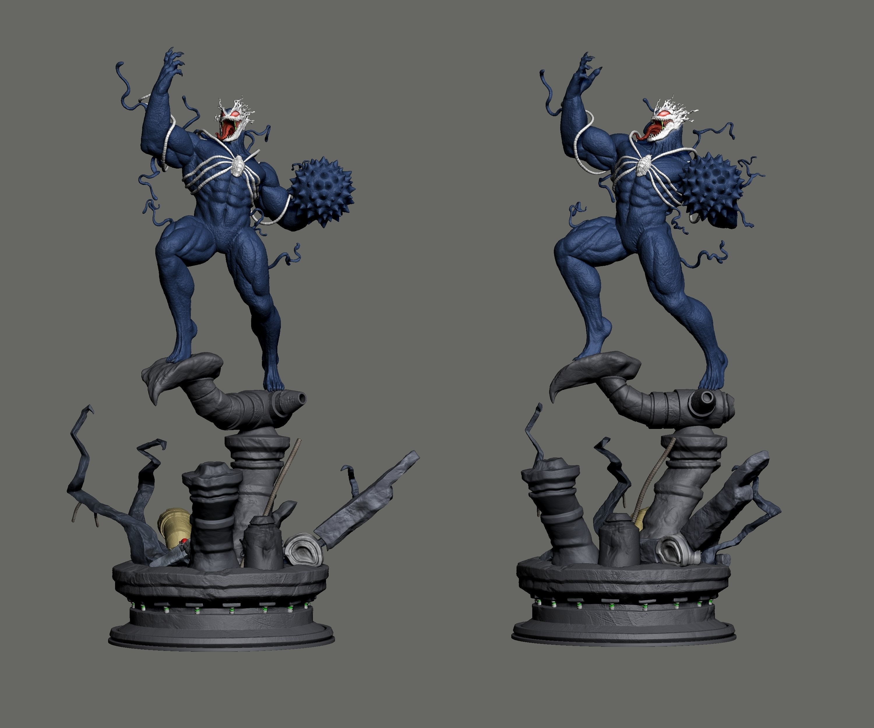 Venom 2099 - 3D Statue 3D print model_7