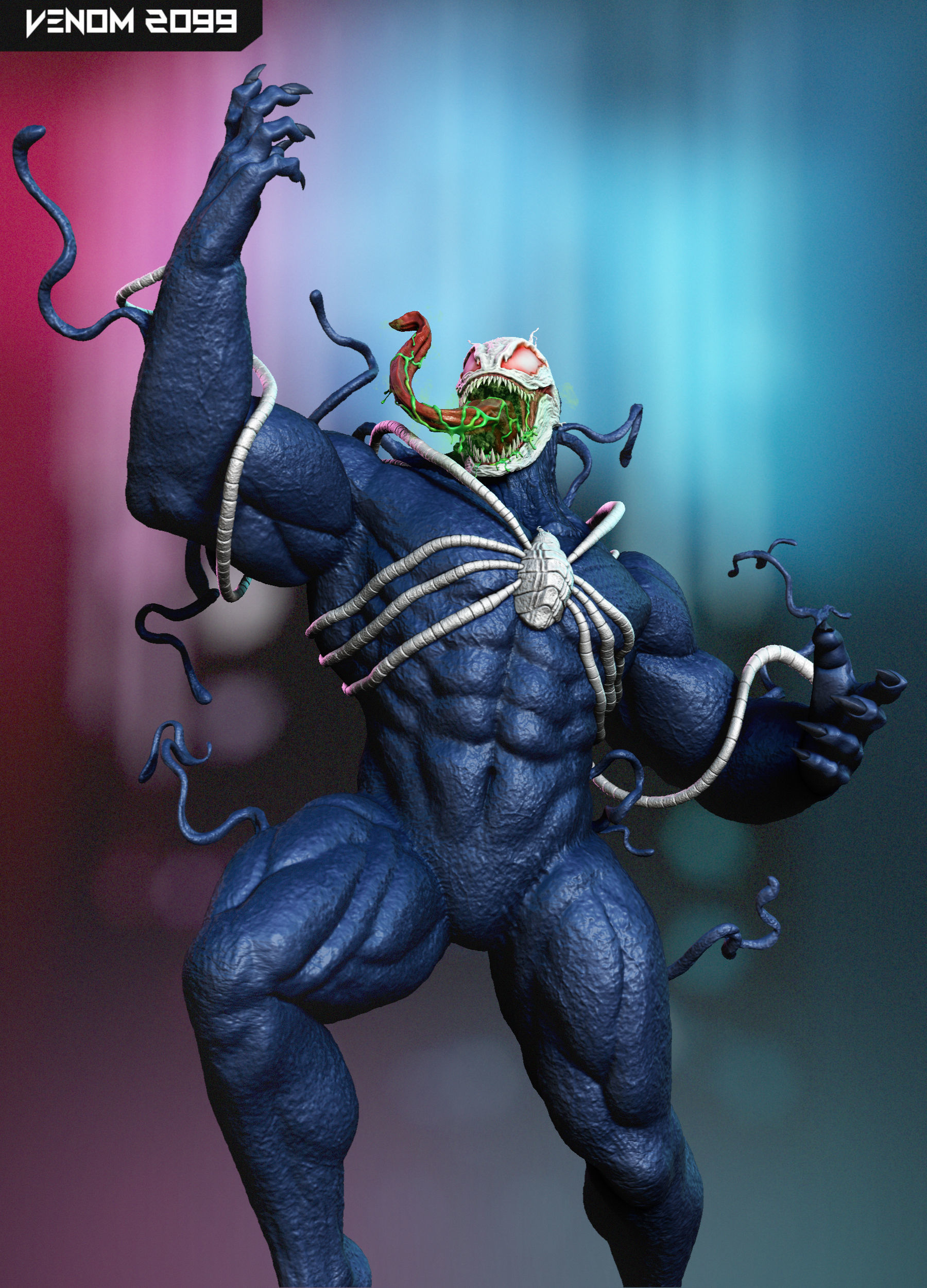 Venom 2099 - 3D Statue 3D print model_2