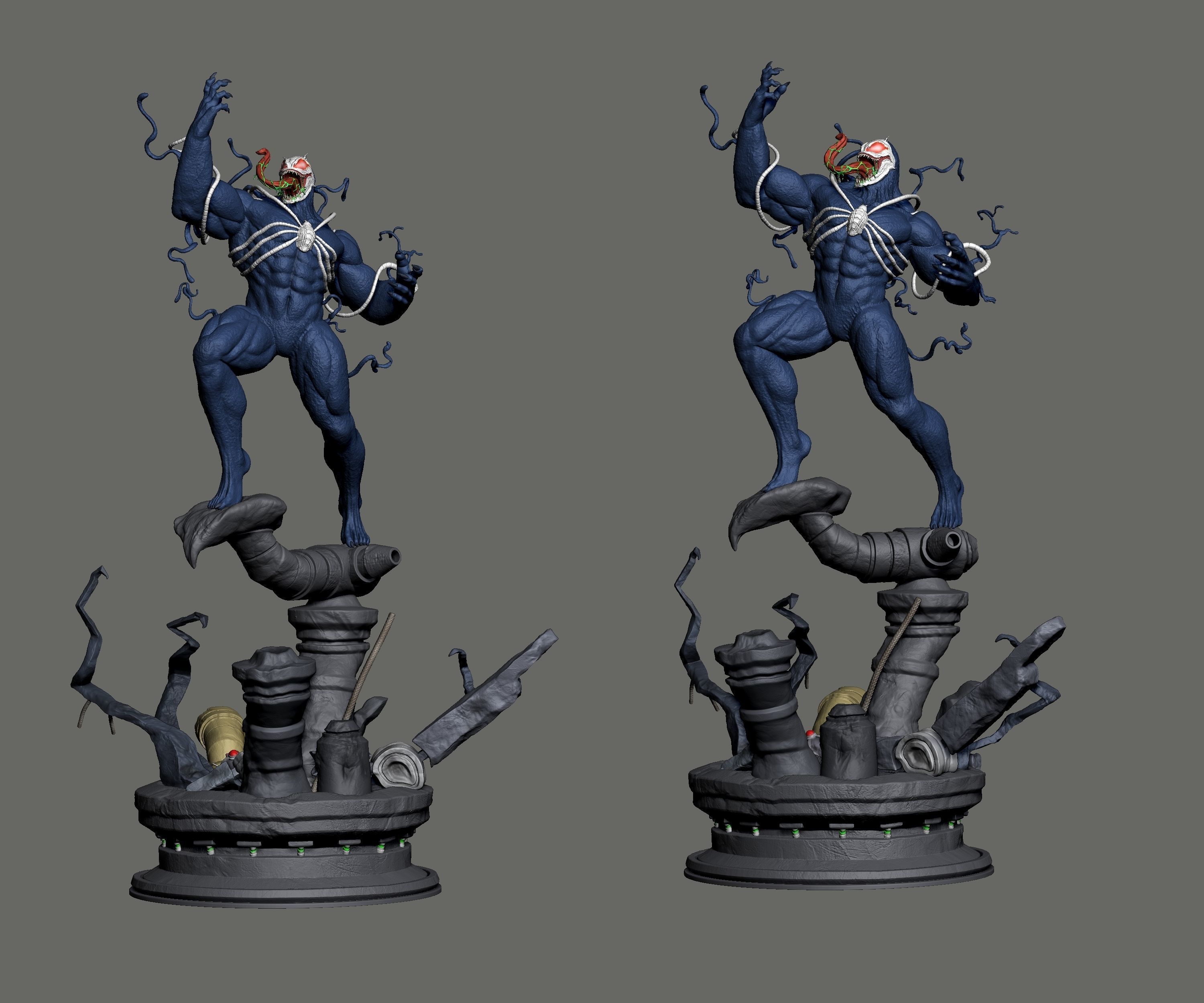 Venom 2099 - 3D Statue 3D print model_5