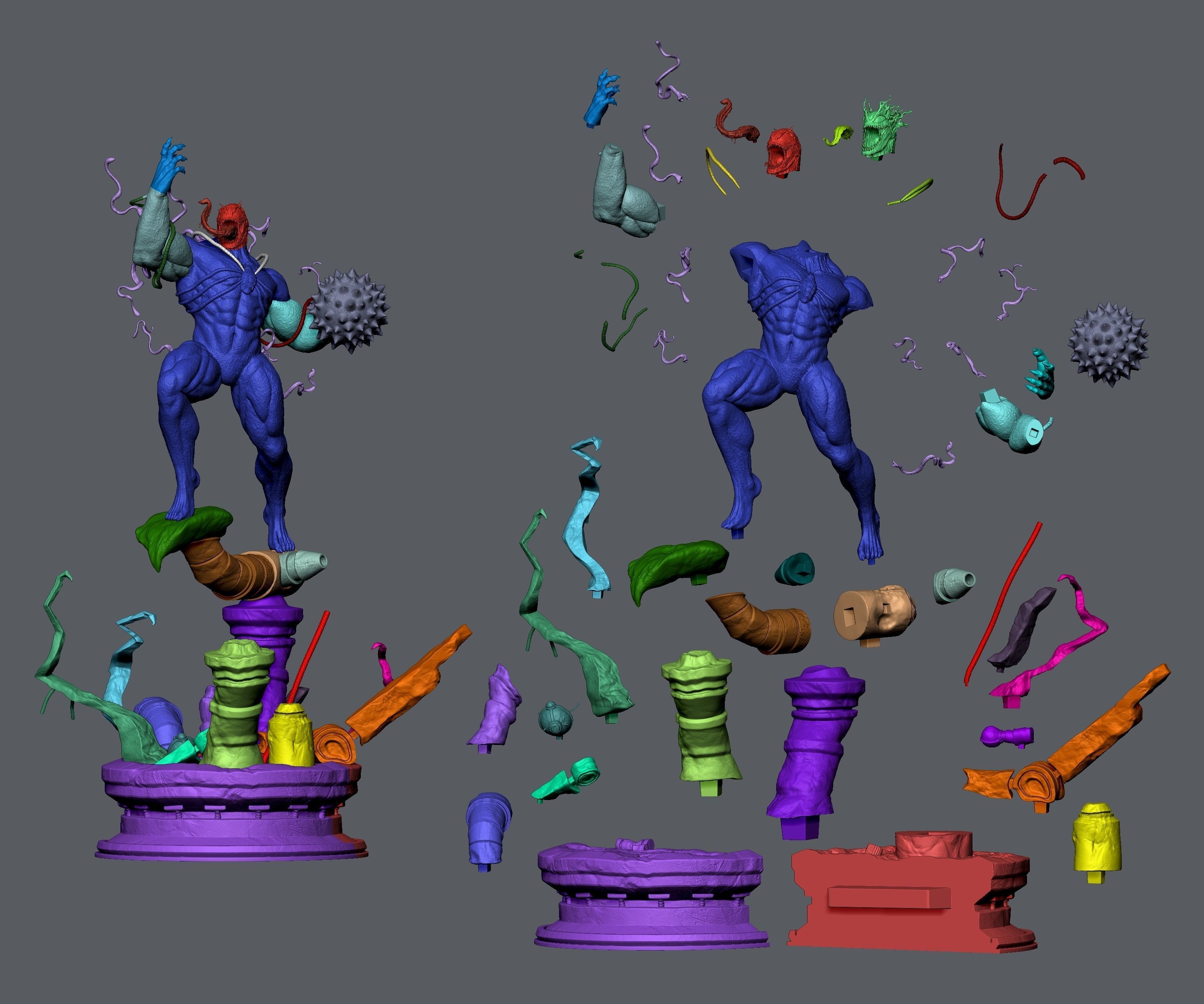 Venom 2099 - 3D Statue 3D print model_23