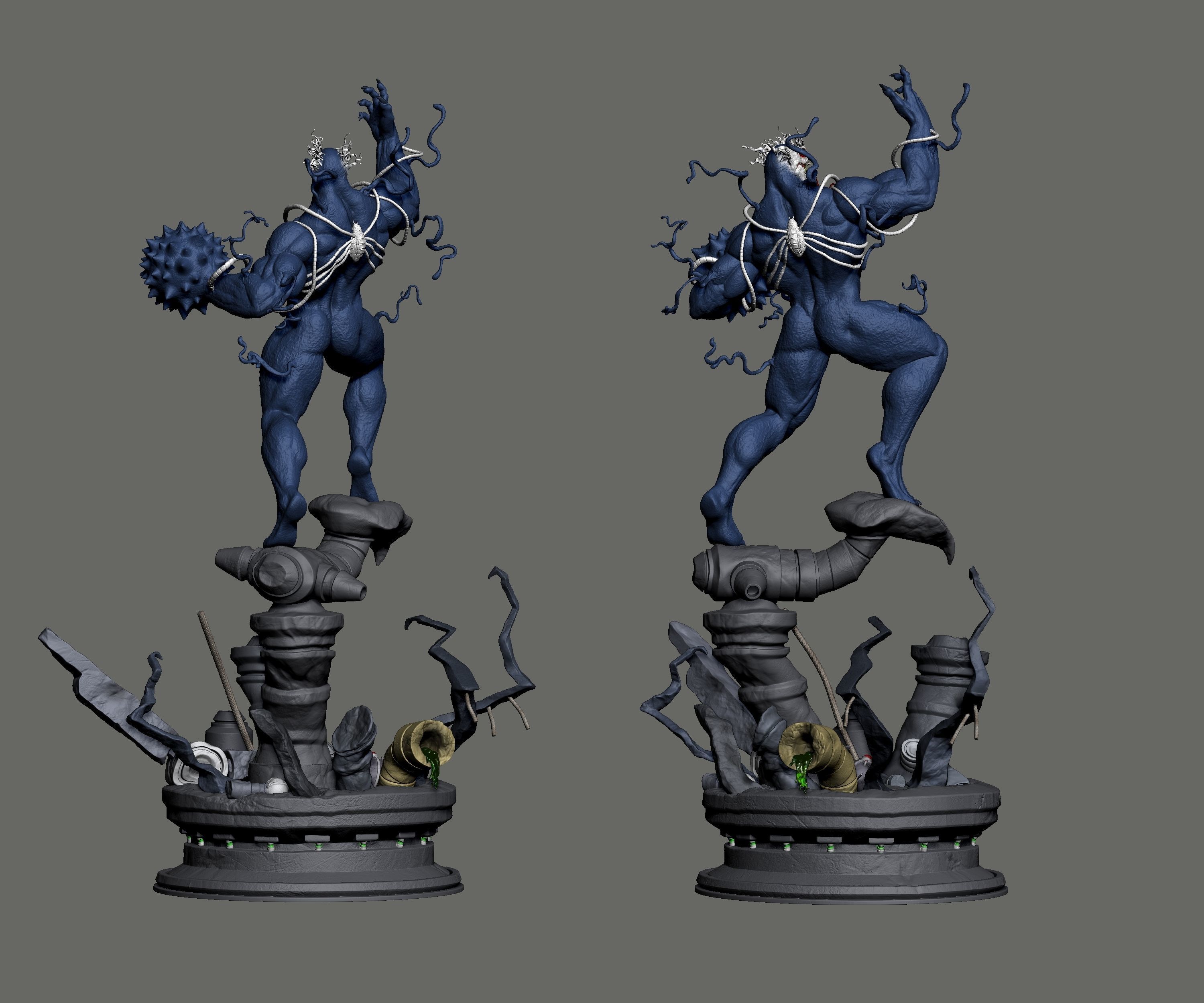 Venom 2099 - 3D Statue 3D print model_8