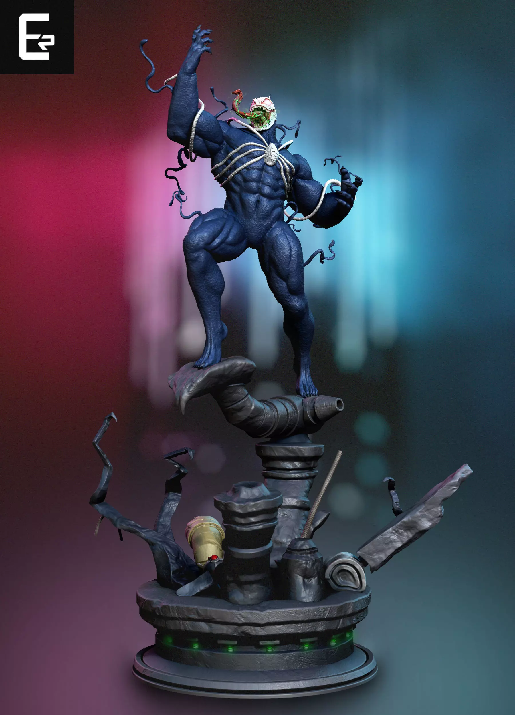 Venom 2099 - 3D Statue 3D print model_0