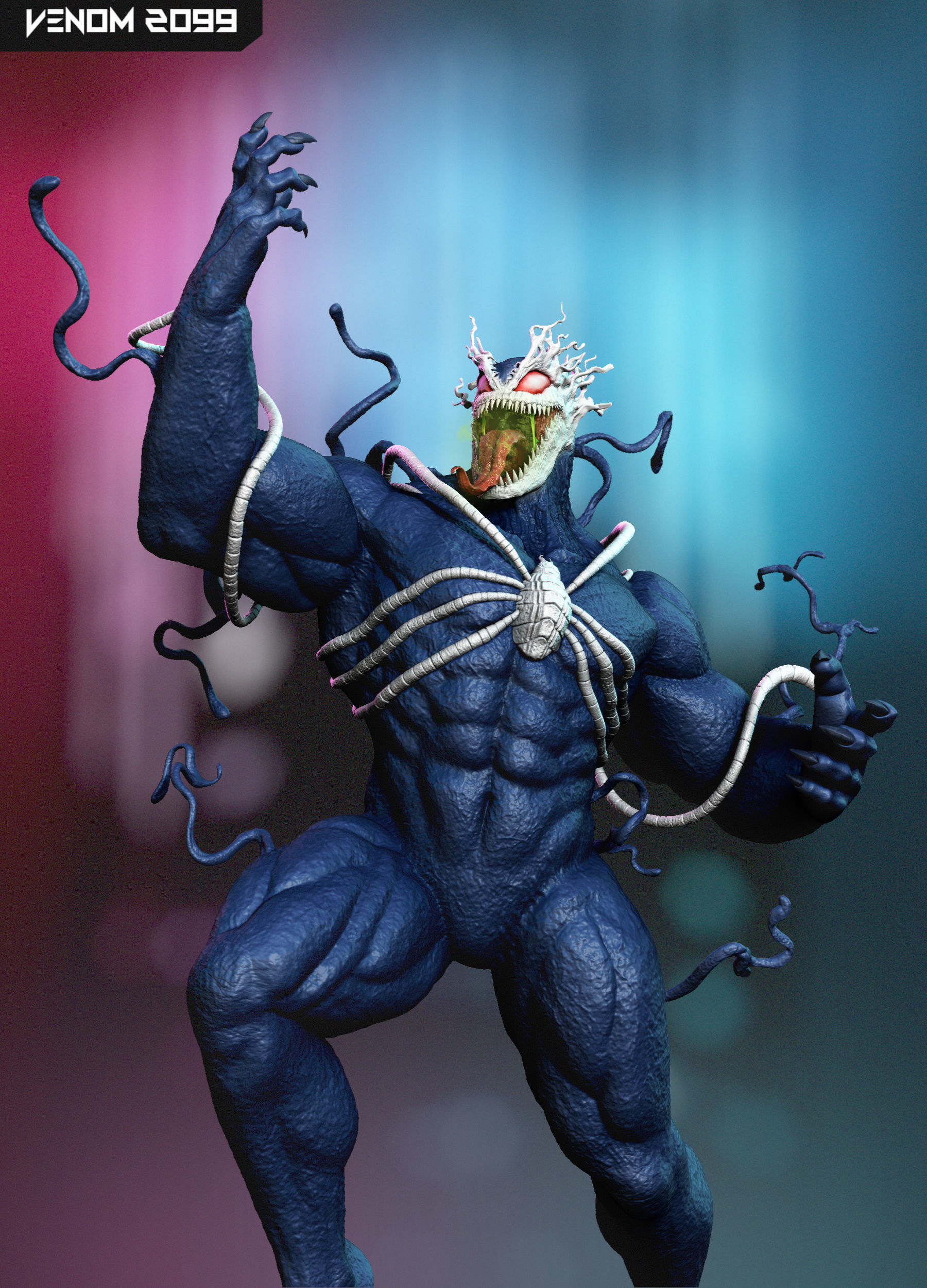 Venom 2099 - 3D Statue 3D print model_3