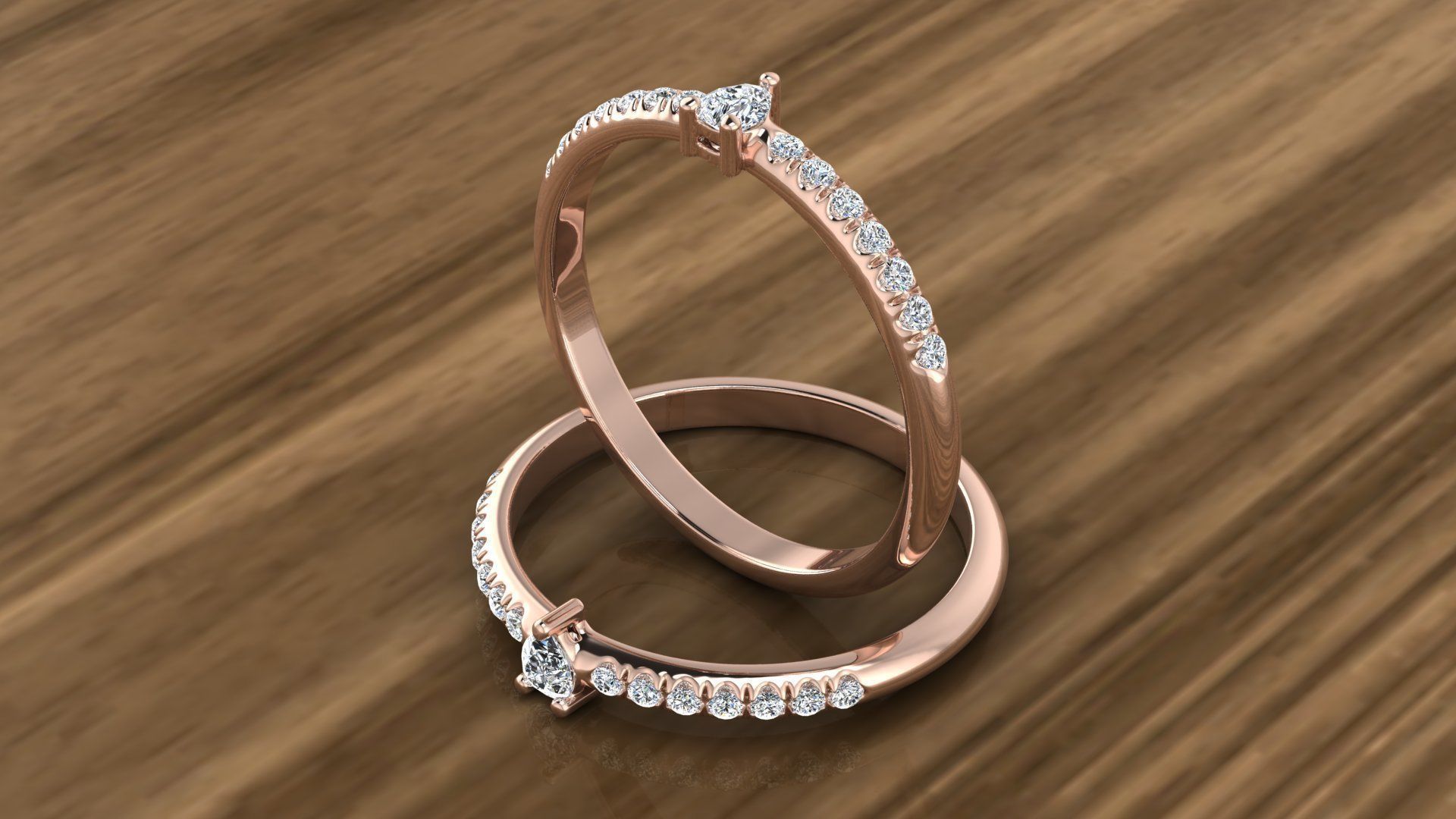Diamond Jewelry Ring 3D print model_1