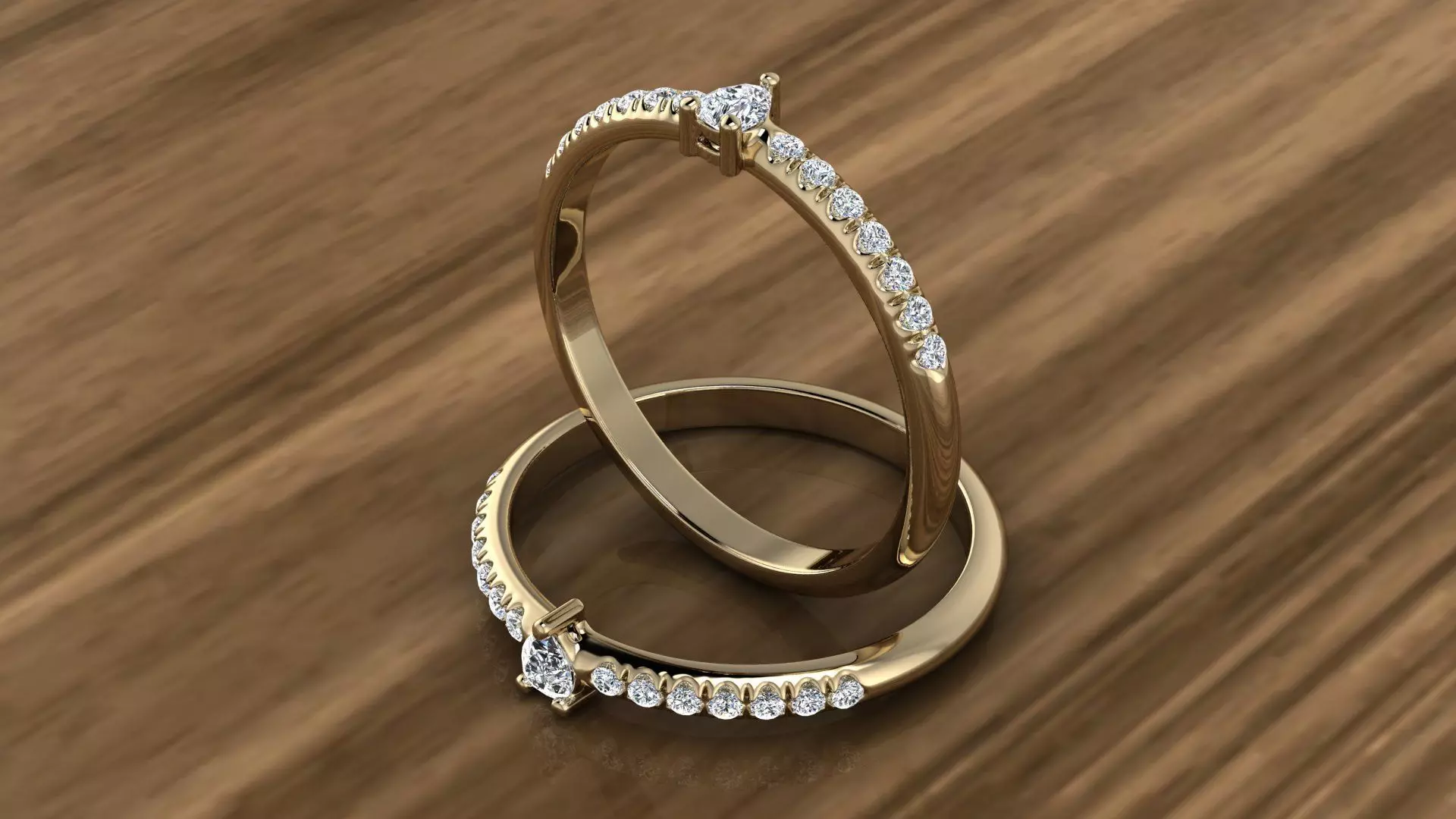 Diamond Jewelry Ring 3D print model_0