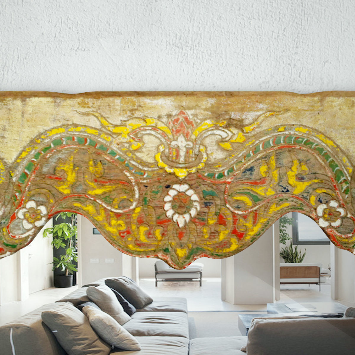 Old Thai Wagon Panel Mirror 3D model_5