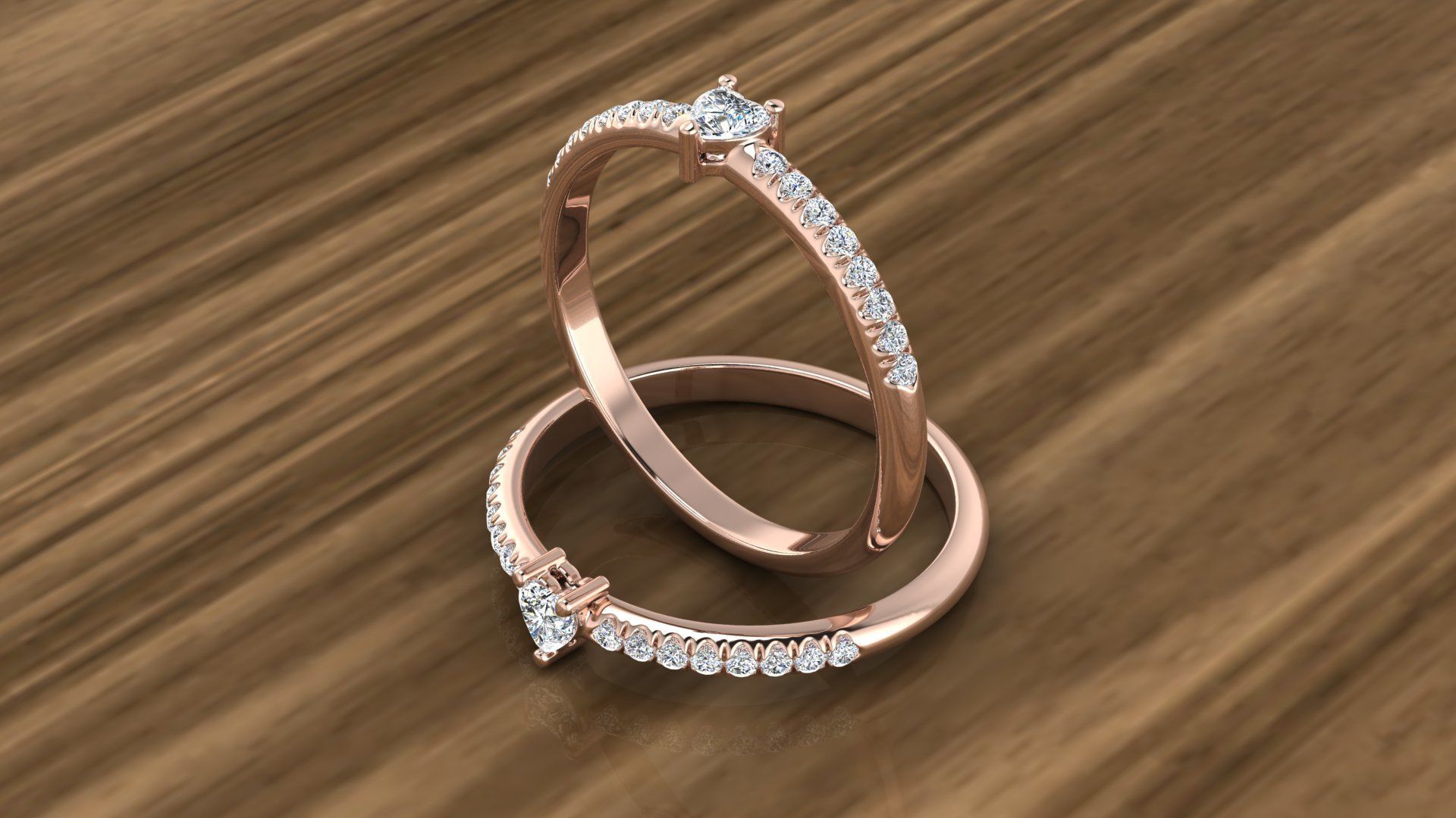 Diamond Jewelry Ring 3D print model_2