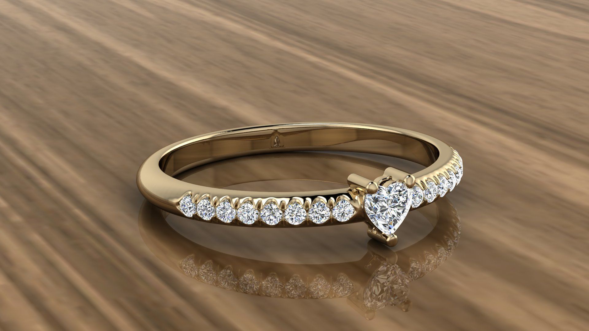 Diamond Jewelry Ring 3D print model_8