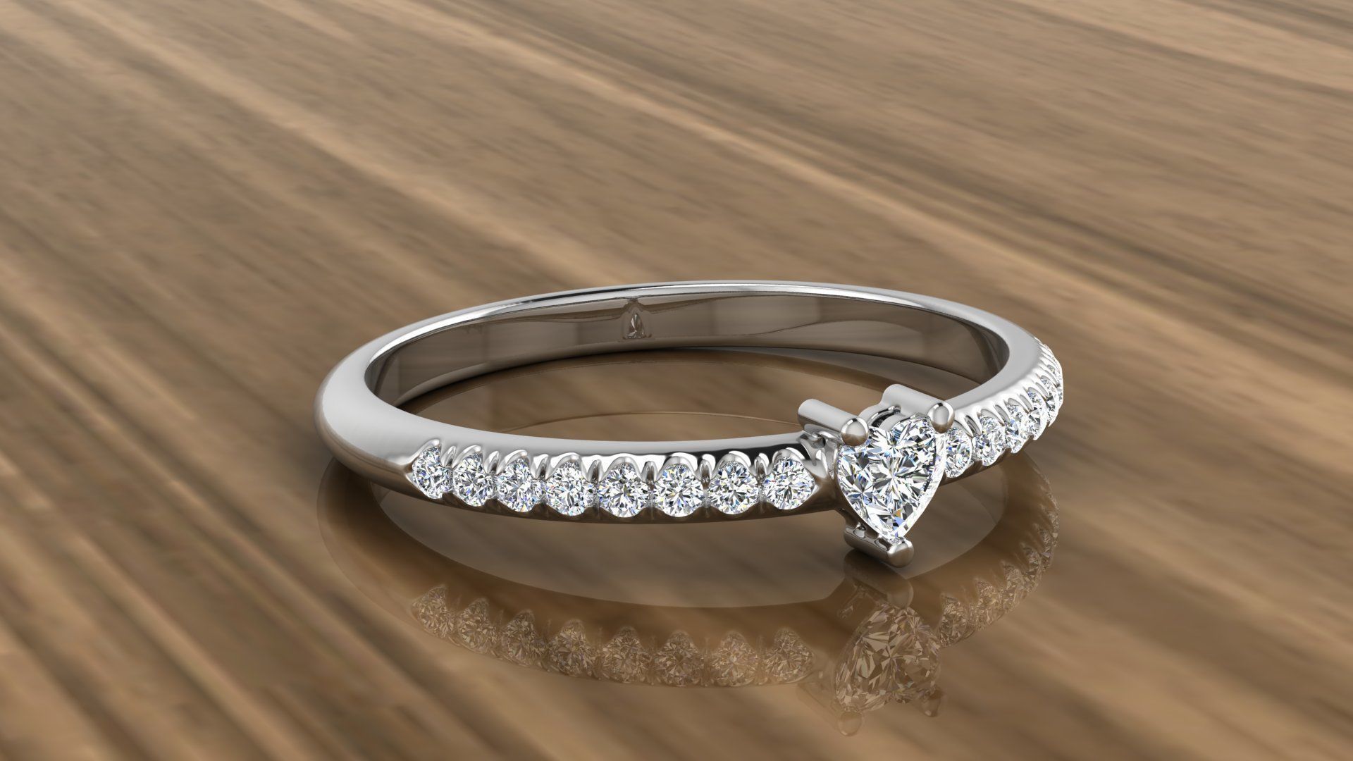 Diamond Jewelry Ring 3D print model_7