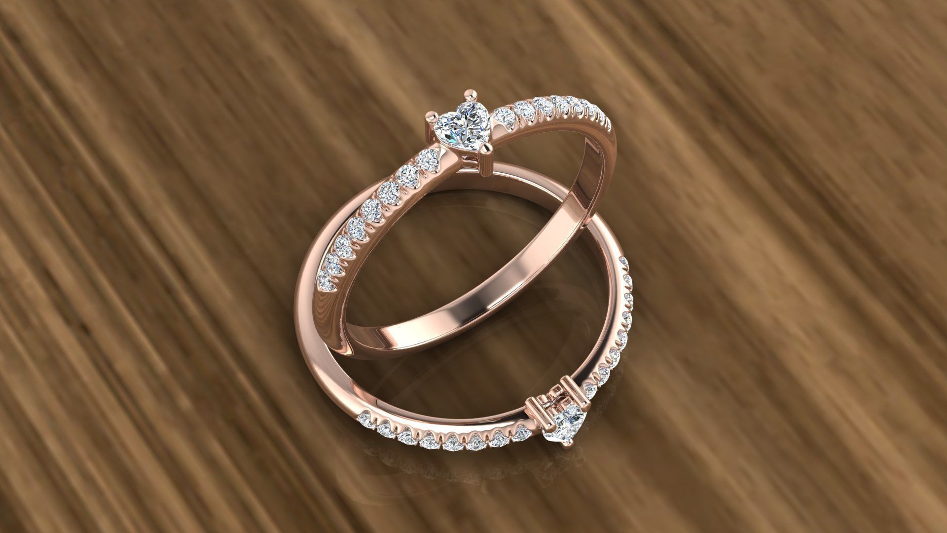 Diamond Jewelry Ring 3D print model_3