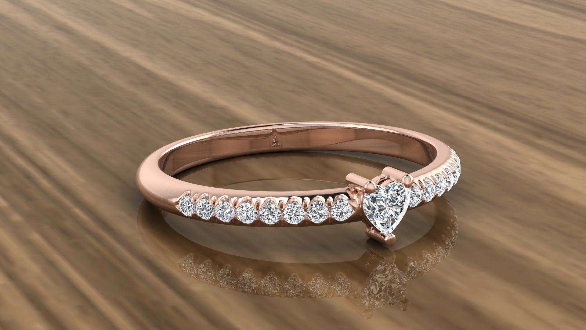 Diamond Jewelry Ring 3D print model_4