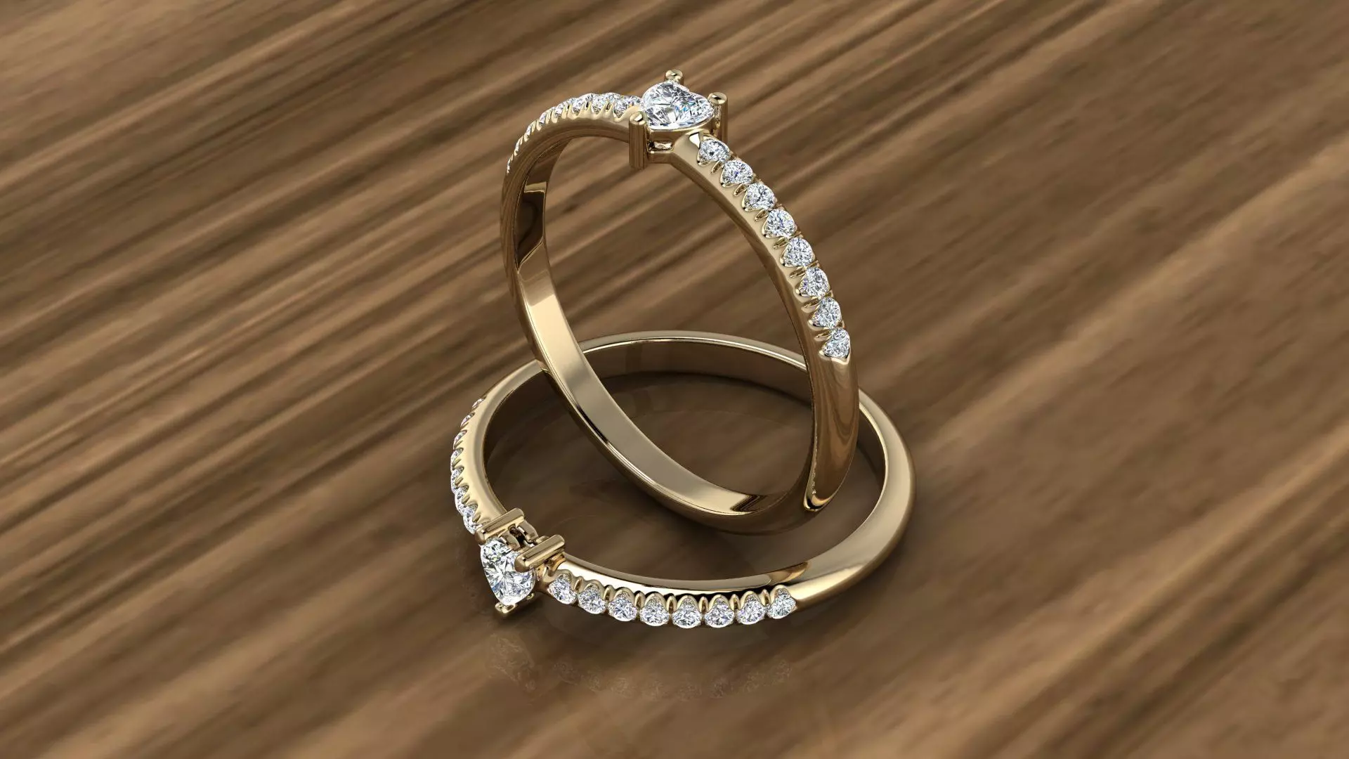 Diamond Jewelry Ring 3D print model_0