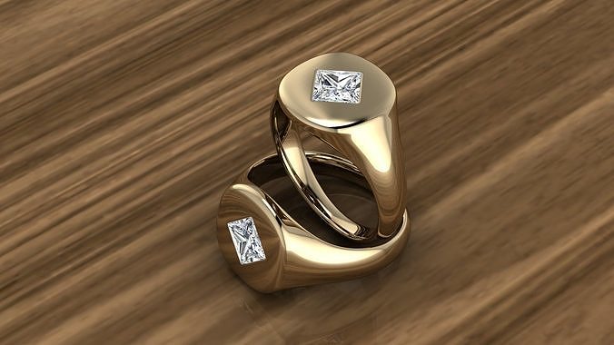 Diamond Jewelry Ring 3D print model