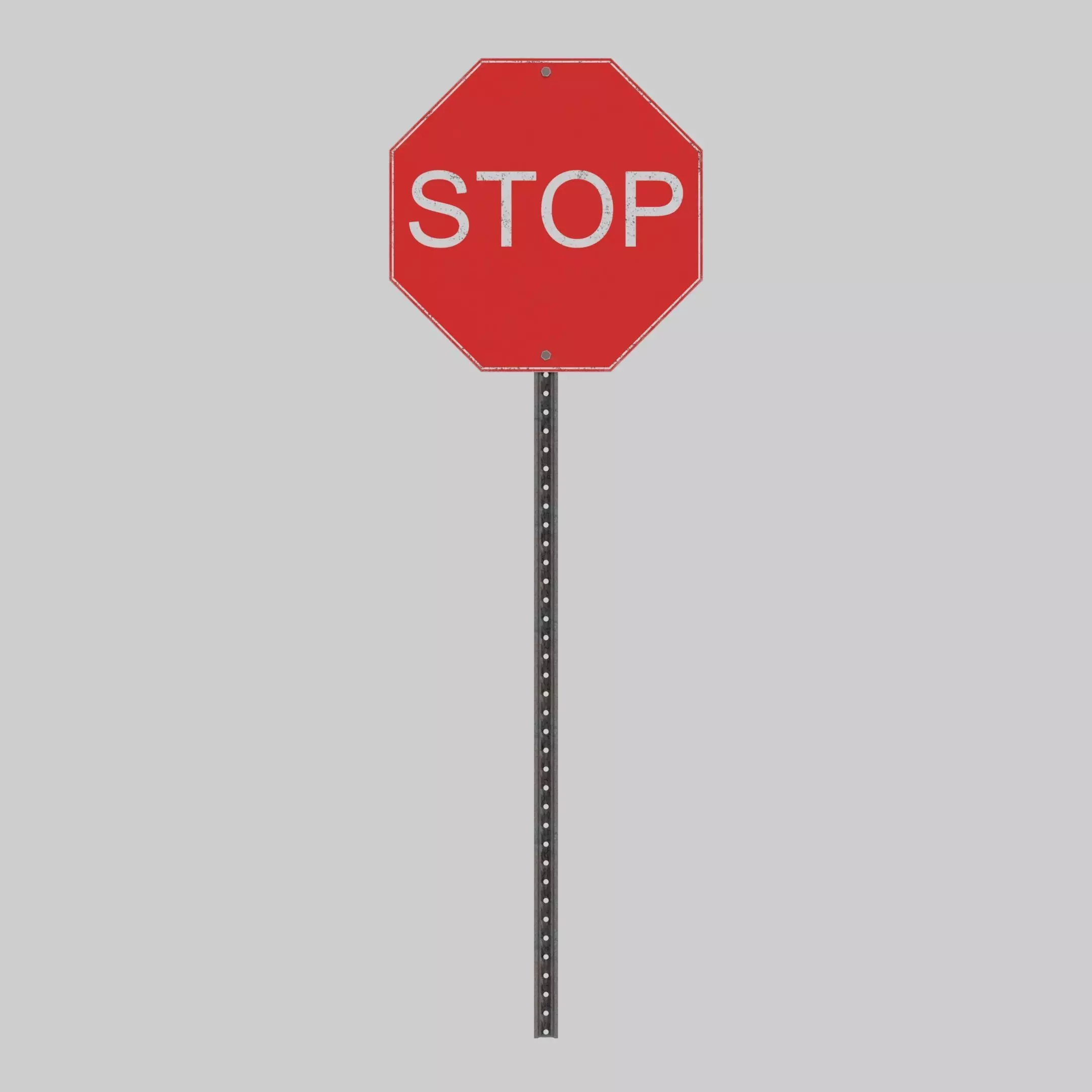 Stop Sign 3D model_0