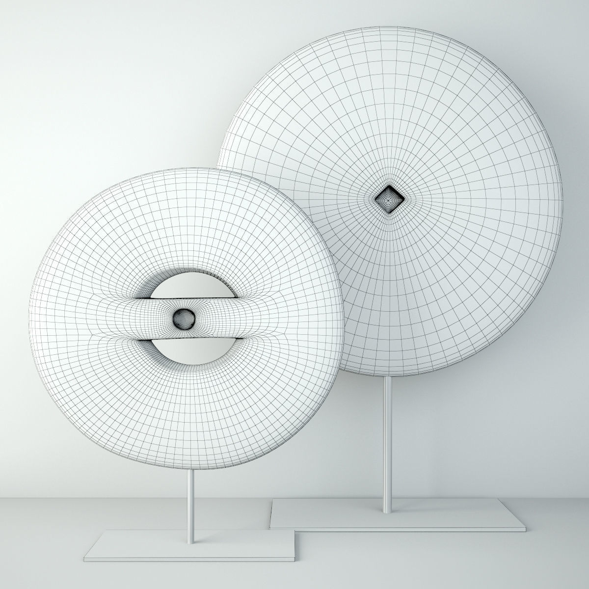 Old Wood Wheels 3D model_2