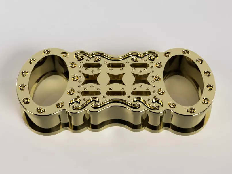 stars and bars link 3D print model