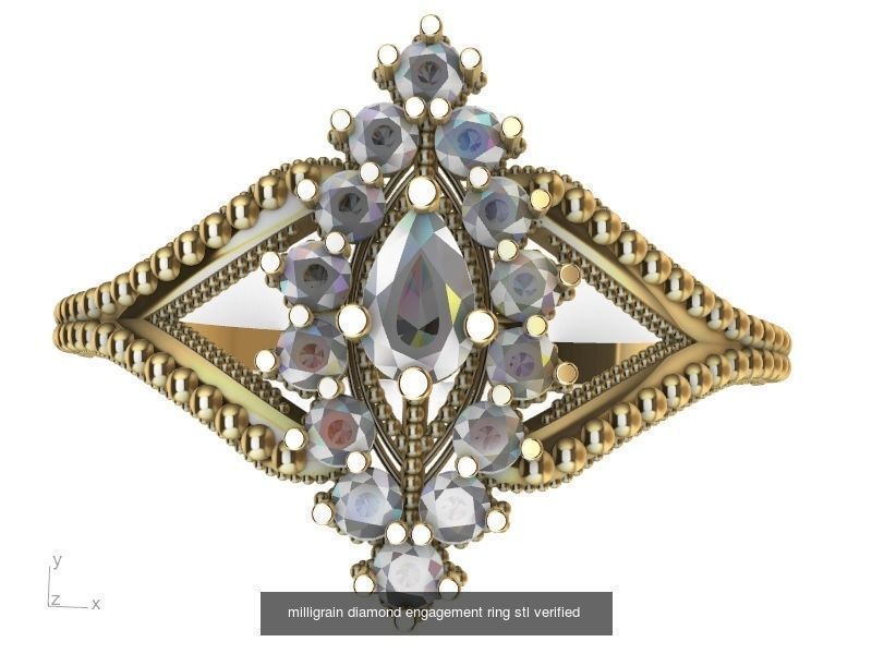 Rings necklaces all things jewellery stl verified  3D Model Collection_83