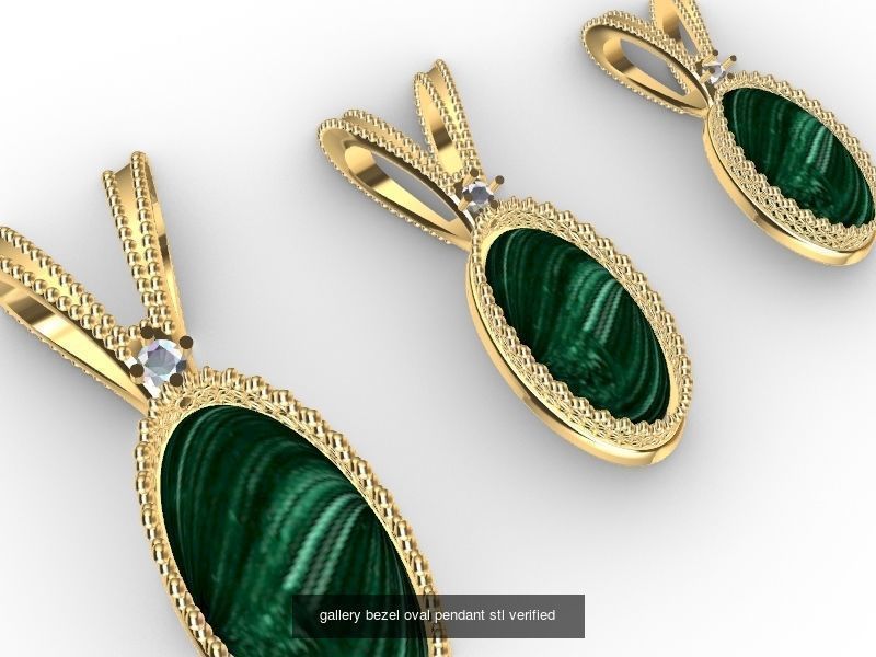 Rings necklaces all things jewellery stl verified  3D Model Collection_46