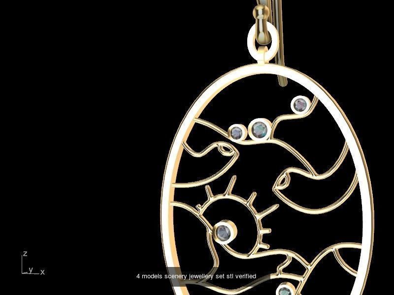 Rings necklaces all things jewellery stl verified  3D Model Collection_92