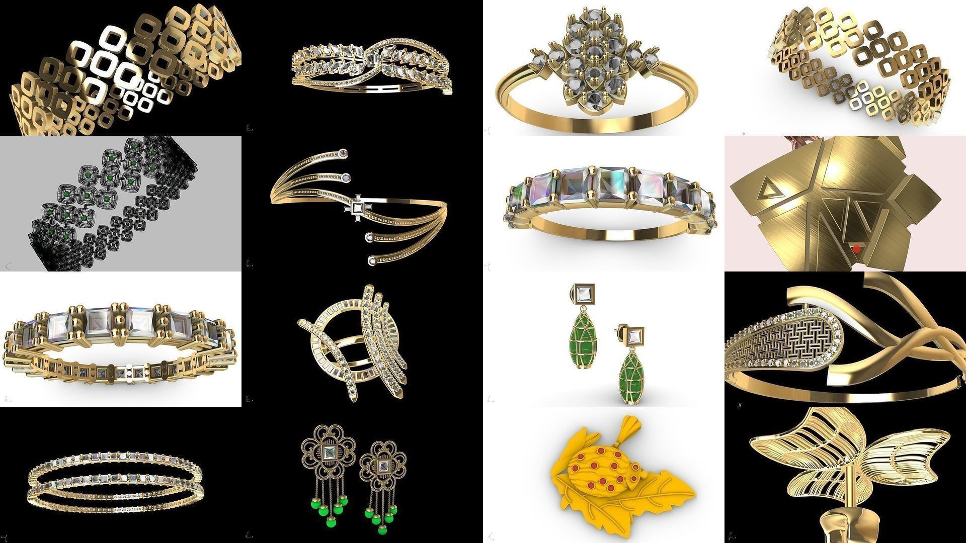 Rings necklaces all things jewellery stl verified  3D Model Collection_32