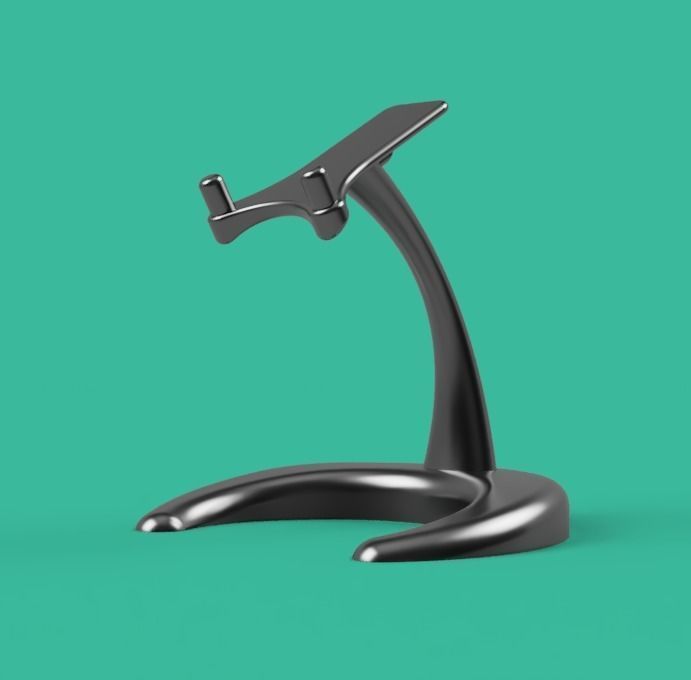Pedestal ipad stand 3D print model_3