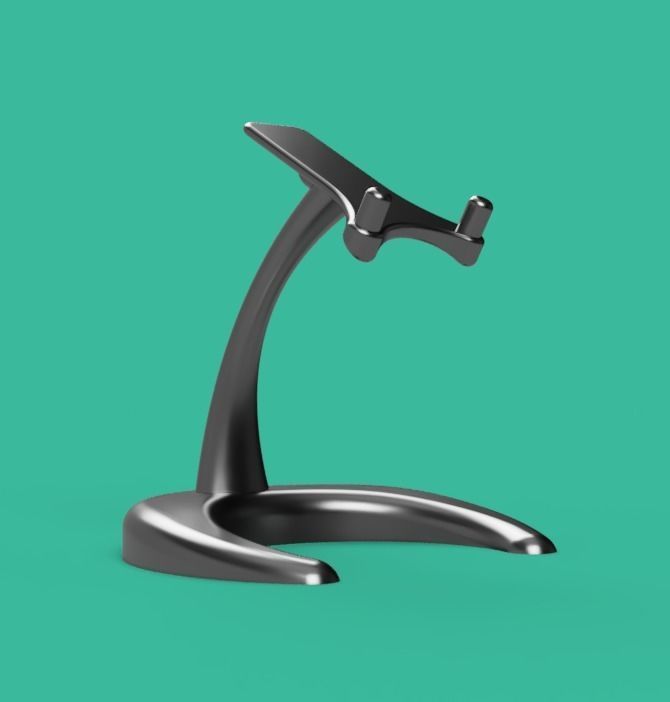 Pedestal ipad stand 3D print model_4