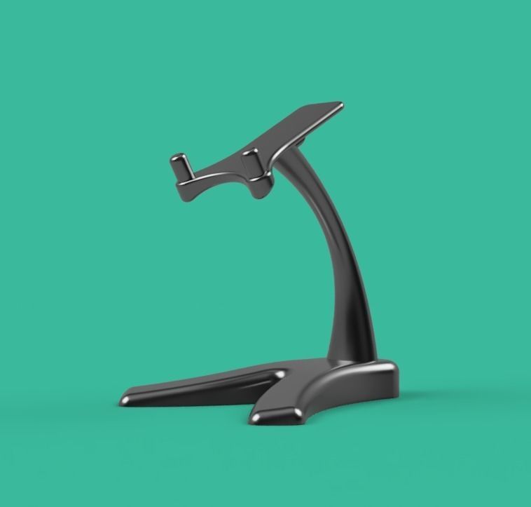 Pedestal ipad stand 3D print model_10