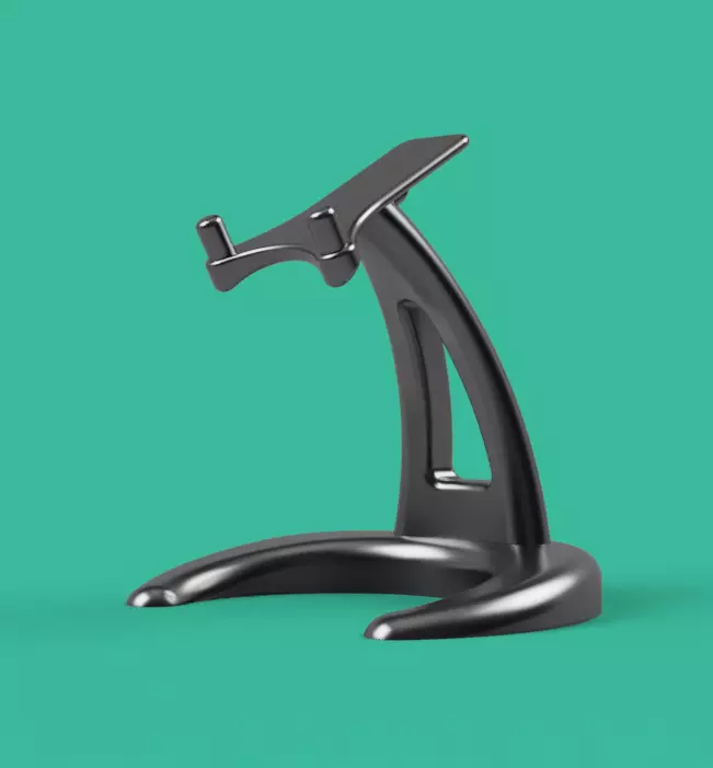 Pedestal ipad stand 3D print model_0