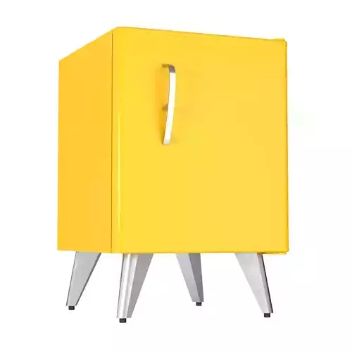 Mini Fridge Yellow
