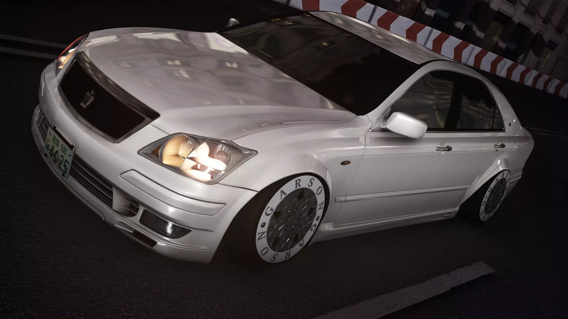 Toyota Crown Athlete 180 with detailed interior 3D model