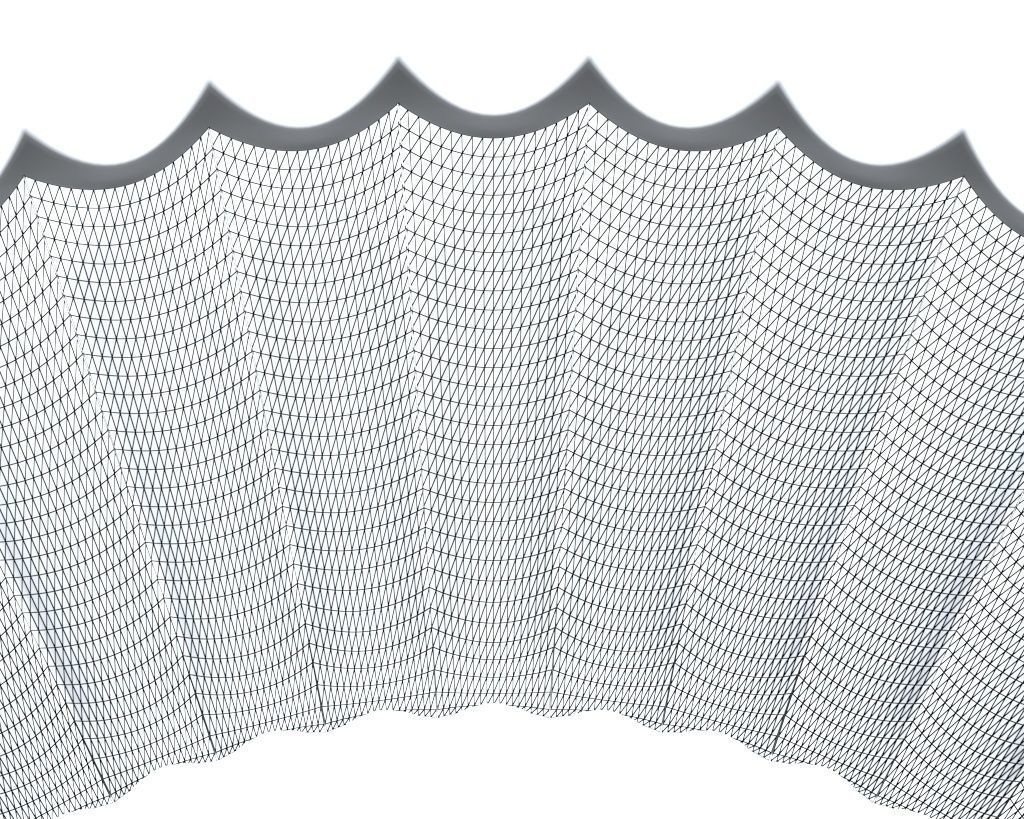 Frame-035 circular wooden frame 3D model_5