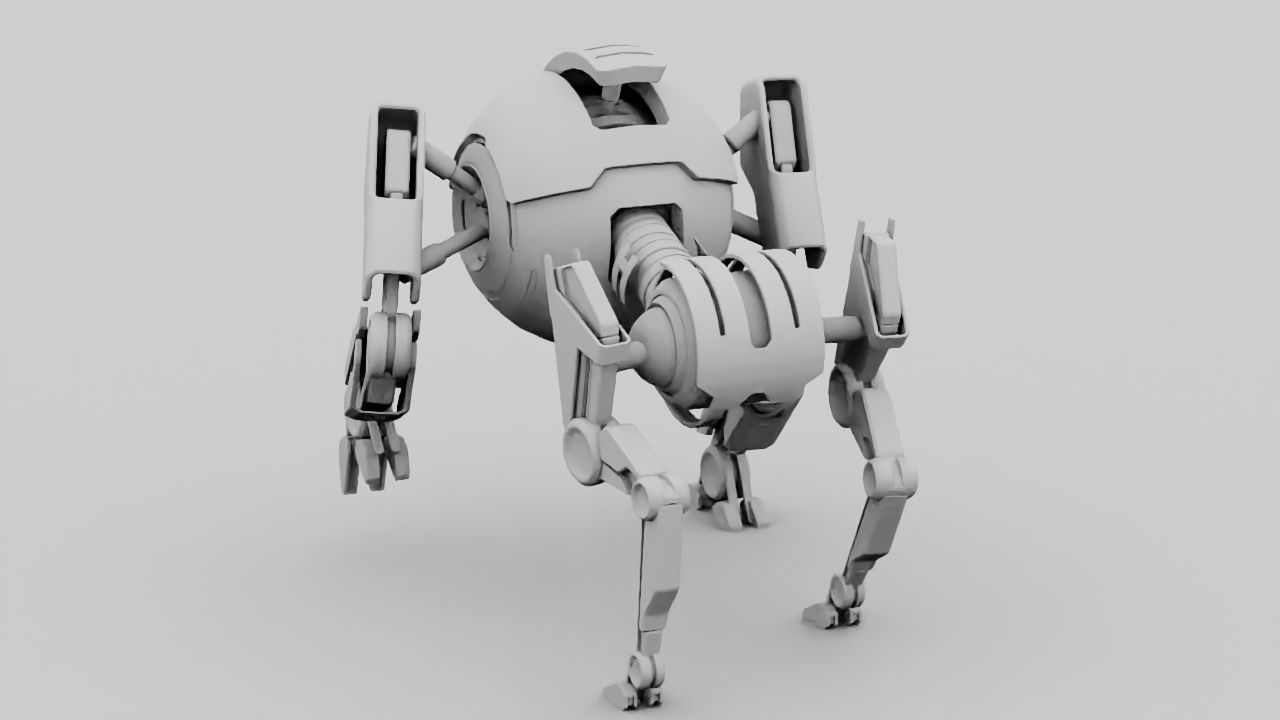Q BOT rigged character rigged 3D model_17