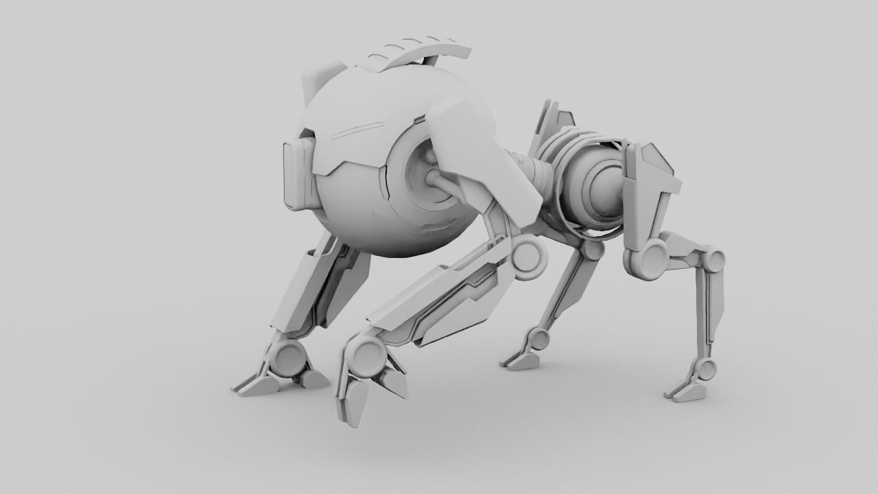 Q BOT rigged character rigged 3D model_22