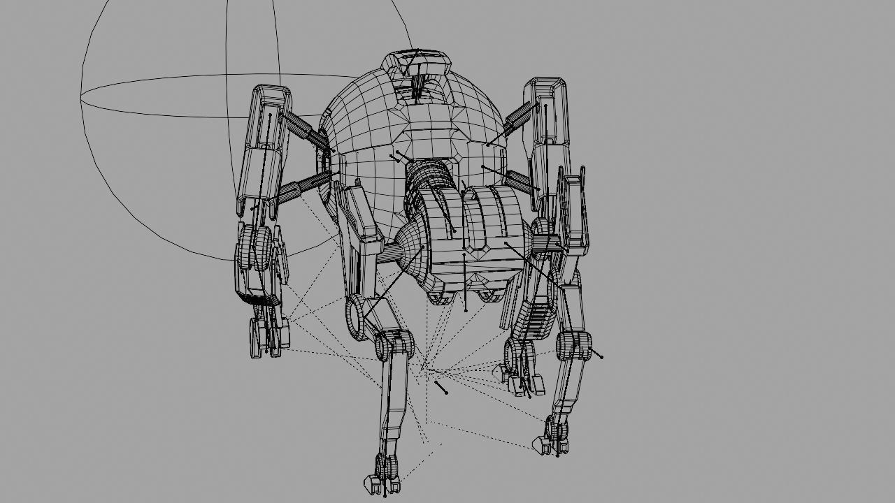 Q BOT rigged character rigged 3D model_28