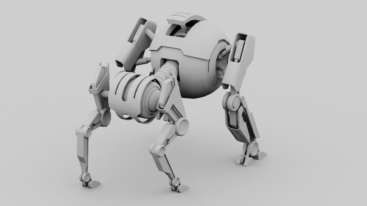 Q BOT rigged character rigged 3D model_18
