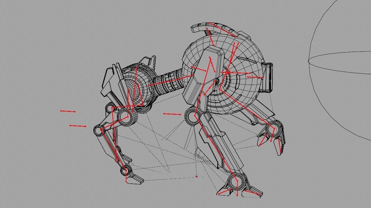 Q BOT rigged character rigged 3D model_31