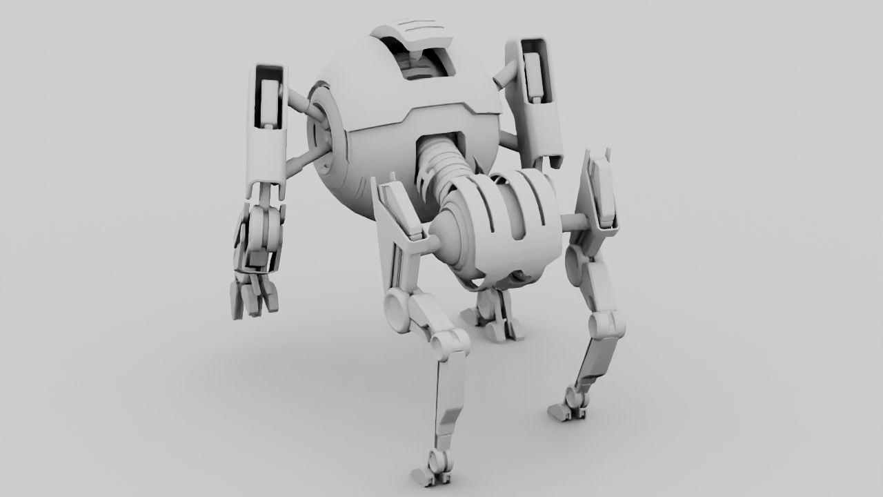 Q BOT rigged character rigged 3D model_24