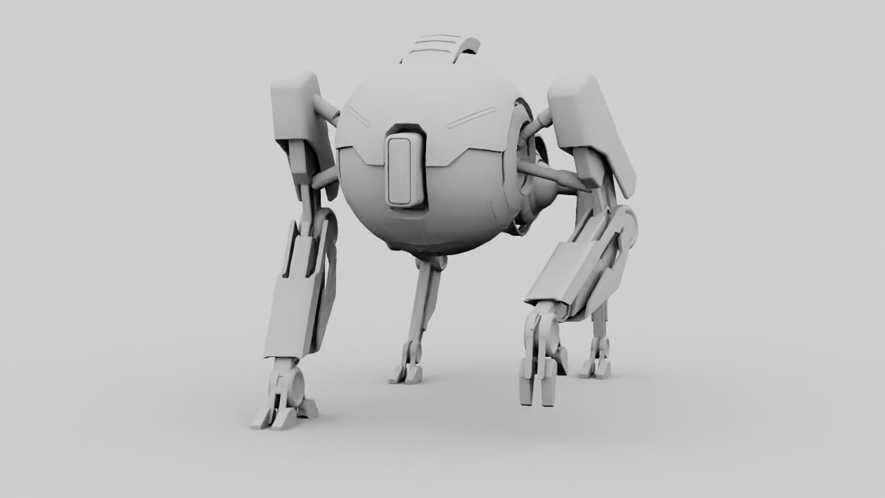 Q BOT rigged character rigged 3D model_21