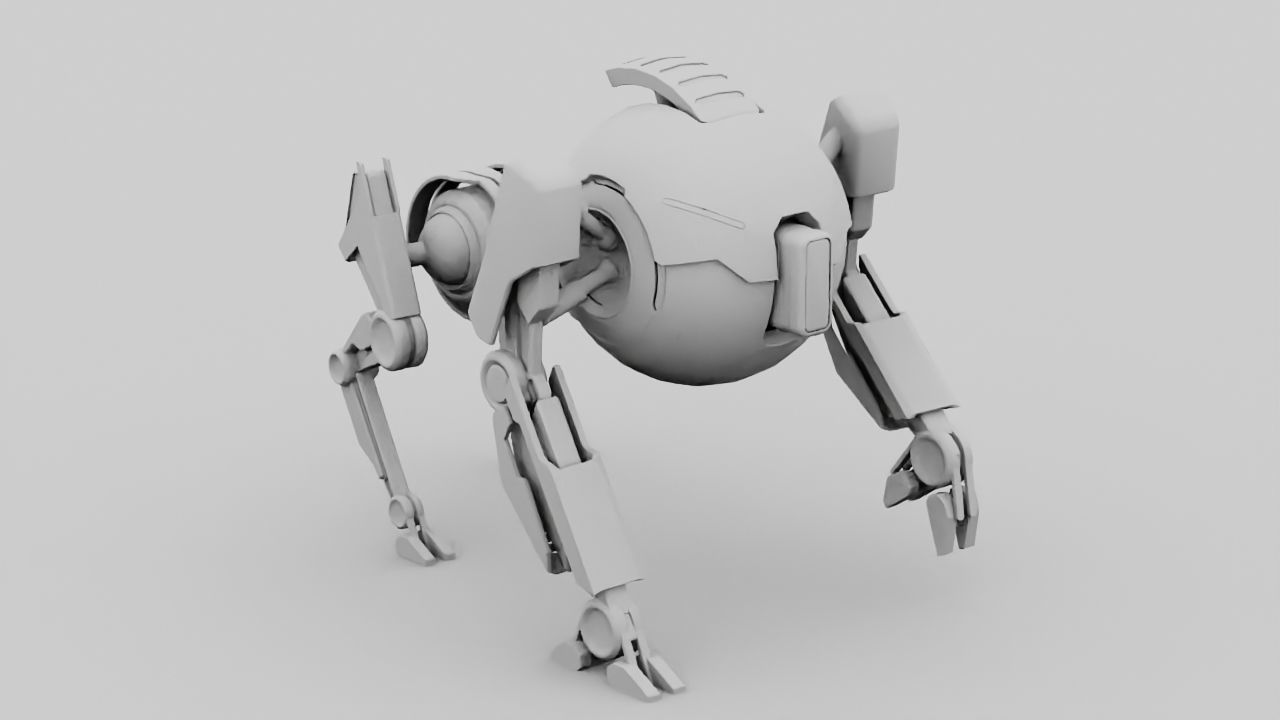 Q BOT rigged character rigged 3D model_20
